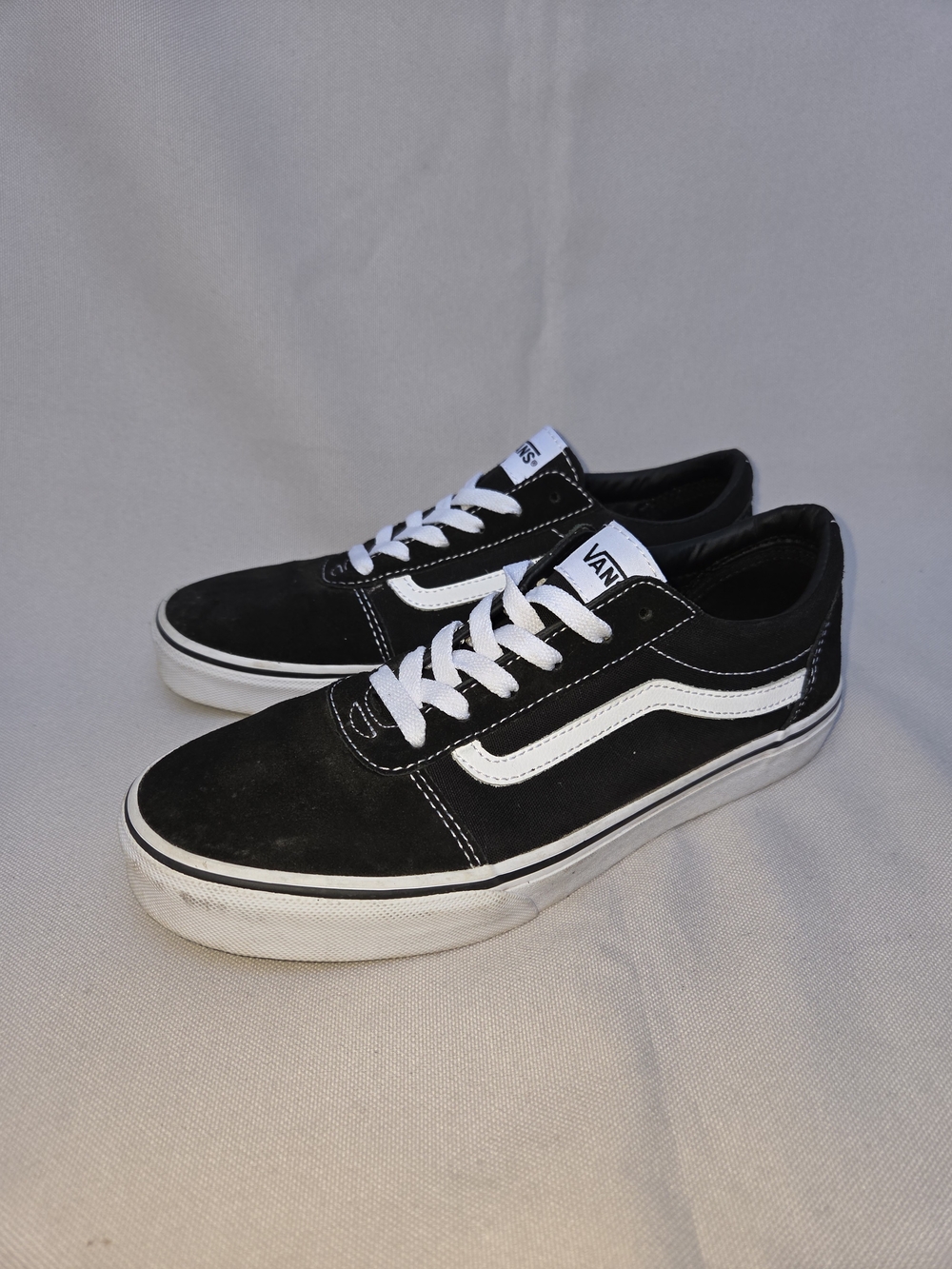 Vans Black and White Low Top Sneakers